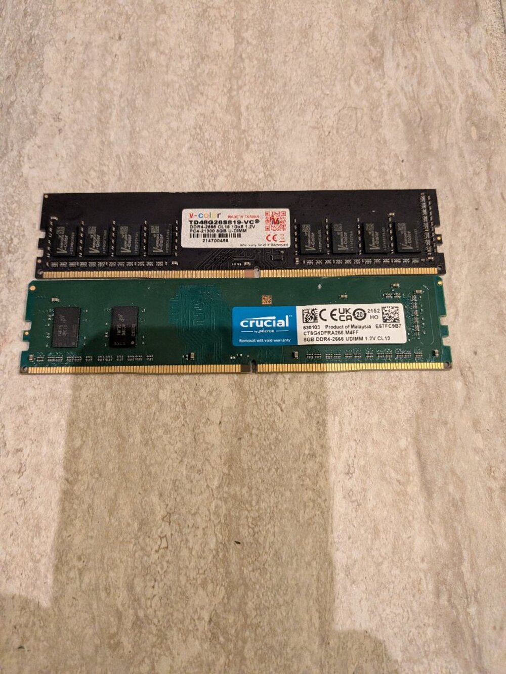 DDR4 16GB (2x8GB) CL19 2666 Crucial and Micron Computer Ram Memory